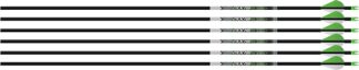 EASTON ARROW AXIS 5MM 340 - 6-PACK W/ 2" BLAZER VANES