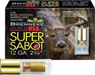BRENNEKE USA SUPER SABOT 12GA - 2.75" 1-1/8OZ SLUG 5RD 50BX/CS