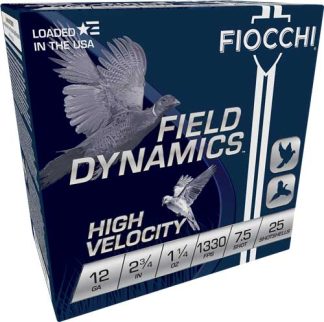 FIOCCHI 12GA 2.75" 1-1/4OZ - #7.5 1330FPS 25RD 10BX/CS
