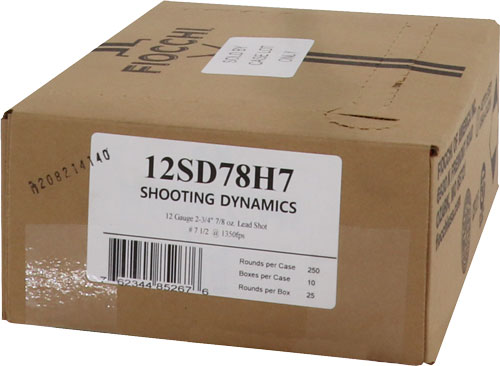 FIOCCHI 12GA 2.75" 7/8OZ #7.5 - 1350FPS 250RD CASE LOT