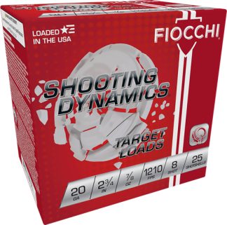 FIOCCHI 20GA 2.75" 7/8OZ #8 - 1210FPS 250RD CASE LOT