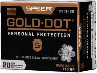 SPEER GOLD DOT 9MM LUGER - 115GR GDHP 20RD 10BX/CS