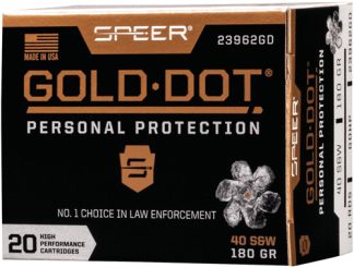 SPEER GOLD DOT 40 SW - 180GR GDHP 20RD 10BX/CS