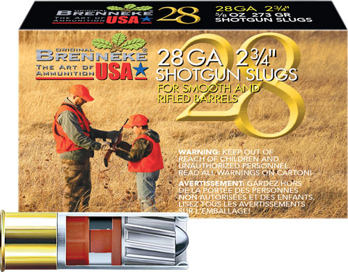 BRENNEKE USA 28GA 2.75" 5/8OZ - SLUG 5RD 40BX/CS - Image 2