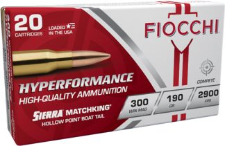 FIOCCHI 300 WIN MAG 190GR HPBT - 20RD 10BX/CS