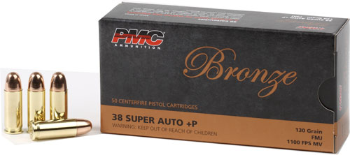 PMC 38 SUPER +P 130GR FMJ-RN - 50RD 20BX/CS
