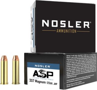 NOSLER 357 MAG 125GR ASP JHP - 20RD 10BX/CS
