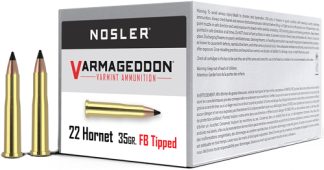 NOSLER VARMAGEDDON 22 HORNET - 35GR FBT 50RD  5BX/CS