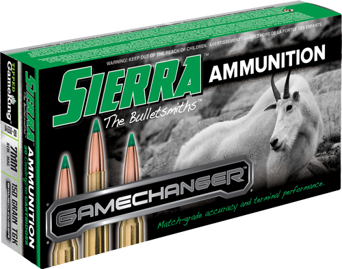 SIERRA 7MM REM MAG 150GR - TIPPED GAME KING 20RD 10BX/CS