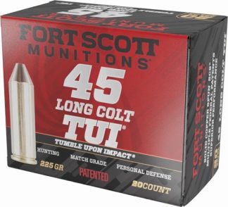 FORT SCOTT 45 LC 225GR TUI - SOLID COPPER 20RD 25BX/CS