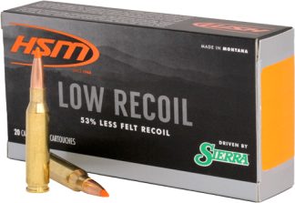 HSM LOW RECOIL 7MM REM MAG - 140GR SBT 20RD 20BX/CS