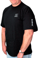 GLOCK OEM BLACK SHORT - SLEEVE T SHIRT XXL