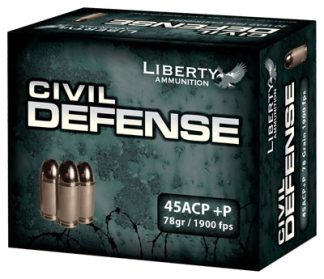 LIBERTY CIVIL DEFENSE 45 ACP - 78GR HP 20RD 10BX/CS