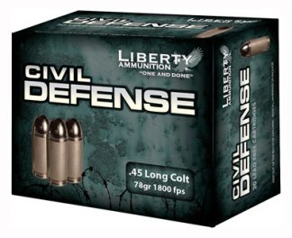 LIBERTY CIVIL DEFENSE 45 LC - 78GR HP 20RD 10BX/CS
