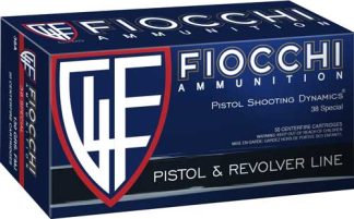 FIOCCHI 38 SPECIAL 158GR JHP - 50RD 20BX/CS