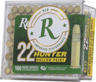 REMINGTON GOLDEN HUNTER 22LR - 40GR PLATED HP 100RD 50BX/CS