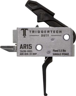 TRIGGERTECH AR-15 SINGLE STAGE - BLACK DUTY FLAT