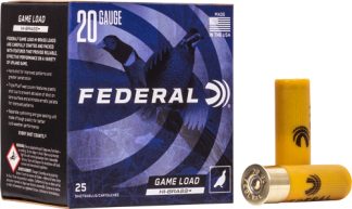 FEDERAL GAME LOAD 20GA 2.75" - 1OZ #7.5 25RD 10BX/CS