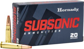 HORNADY SUBSONIC 300 AAC 190GR - SUB-X 20RD 10BX/CS