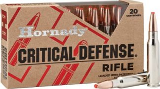 HORNADY CRITICAL DEFENSE 308 - WIN 155GR FTX 20RD 10BX/CS
