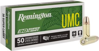 REMINGTON UMC 30 SUPER CARRY - 100GR FMJ 50RD 20BX/CS