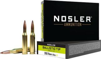 NOSLER 260 REM 120GR - BALLISTIC TIP 20RD 10BX/CS