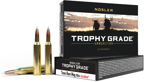 NOSLER TROPHY GRADE 7MM REM - MAG 160GR ACUBOND 20RD 10BX/CS