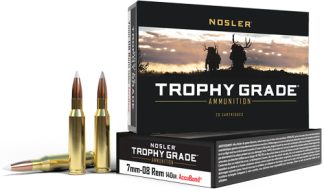 NOSLER TROPHY 7MM-08 REM 140GR - ACCUBOND TIP 20RD 10BX/CS