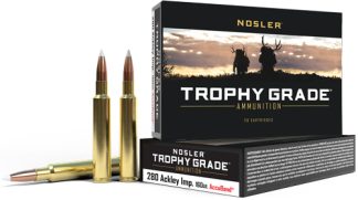 NOSLER TROPHY 280 ACK IMP - 160GR ACCUBOND 20RD 10BX/CS