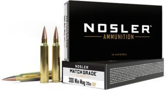 NOSLER MATCH 300 WIN MAG 210GR - REDUCED DRAG HPBT 20RD 10BX/C