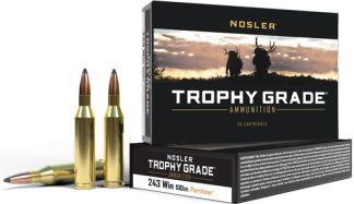 NOSLER TROPHY 243 WIN 100GR - PARTITION TIP 20RD 10BX/CS