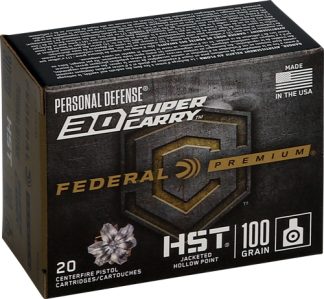 FEDERAL 30 SUPER CARRY 100GR - HYDRA-SHOK JHP 20RD 10BX/CS