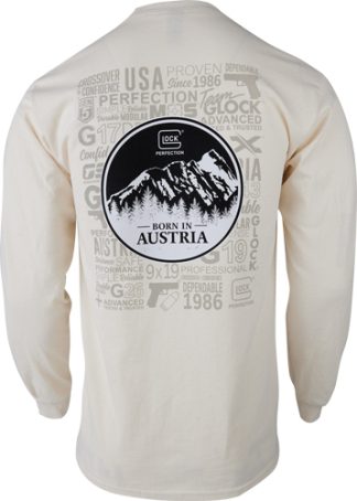 GLOCK OEM BORN IN AUSTRIA LONG - SLEEVE SHIRT TAN XX-LARGE