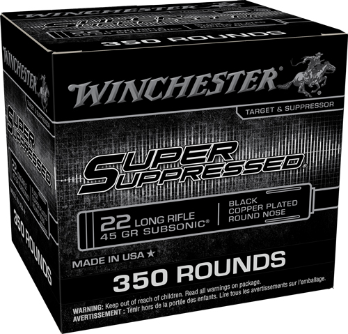 WINCHESTER 22LR 45GR SUBSONIC - 1090FPS 350RD 4BX/CS