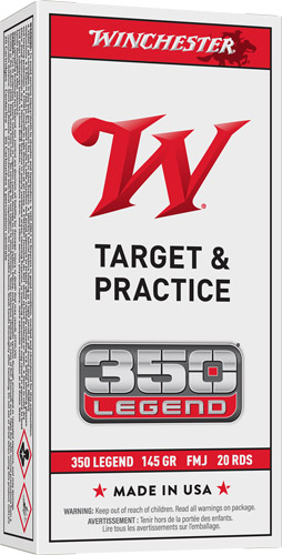 WINCHESTER USA 350 LEGEND - 145GR FMJ 20RD 10BX/CS