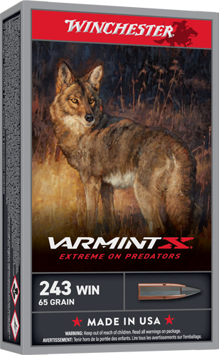 WINCHESTER VARMINT-XP 243 WIN - 65GR EXTREME PT 20RD 10BX/CS