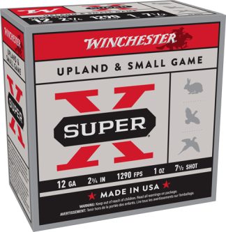 WINCHESTER SUPER-X 12GA 2.75" - 1OZ #7.5 1290FPS 250RD CASE