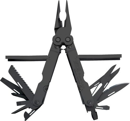 SOG MULTI-TOOL POWERLOCK BLACK - OXIDE W/SHEATH 18 TOOLS