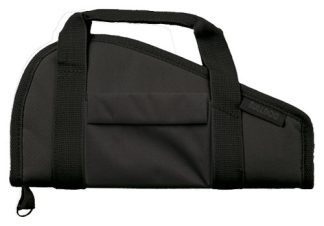 BULLDOG PISTOL CASE 15" BLACK - ACCESSORY POCKET & CARRY STRAP