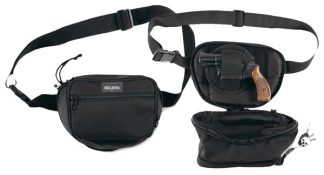 BULLDOG FANNY PACK HOLSTER FOR - SM GUN BLACK 9" W/ UNIV HOLSTR