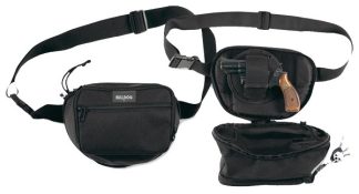 BULLDOG FANNY PACK HOLSTER FOR - MED GUN BLK 10" W/ UNIV HOLSTR