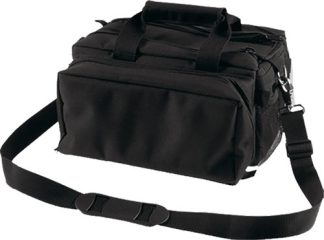 BULLDOG DELUXE RANGE BAG BLACK - HEAVY DUTY NYLON WATER RESIST