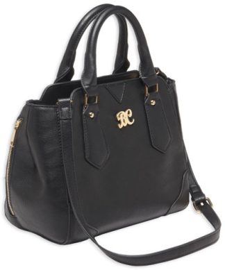 BULLDOG CONCEALED CARRY PURSE - SATCHEL BLACK W/BLACK TRIM