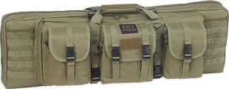 BULLDOG 37" 2 GUN TACTICAL CSE - 3 LARGE ACCESSORY POCKETS GRN