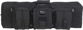 BULLDOG 43" 2 GUN TACTICAL CSE - 3 LARGE ACCESS POCKETS BLACK