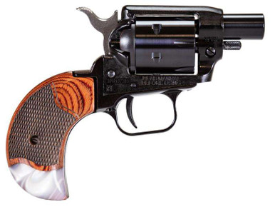 Heritage Manufacturing Barkeep BK22B1BH-RWP .22LR 1" 6 Round Black/Rosewood & Pearl Grips