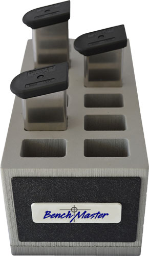 BENCHMASTER DOUBLE STACK 9MM - 12 UNIT MAG RACK