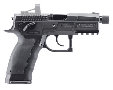 B&T AG BT-510001 MKII Semi-Auto Pistol OR 9mm 4.3" Threaded Barrel 17+1 Black