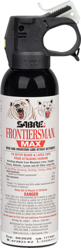 SABRE FRONTIERSMAN MAX - BEAR & MNT LION SPRAY 7.9OZ