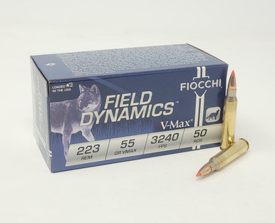 Fiocchi 223 Remington Ammunition Field Dynamics FI223HVC50 55 Grain Polymer Tip 50 rounds